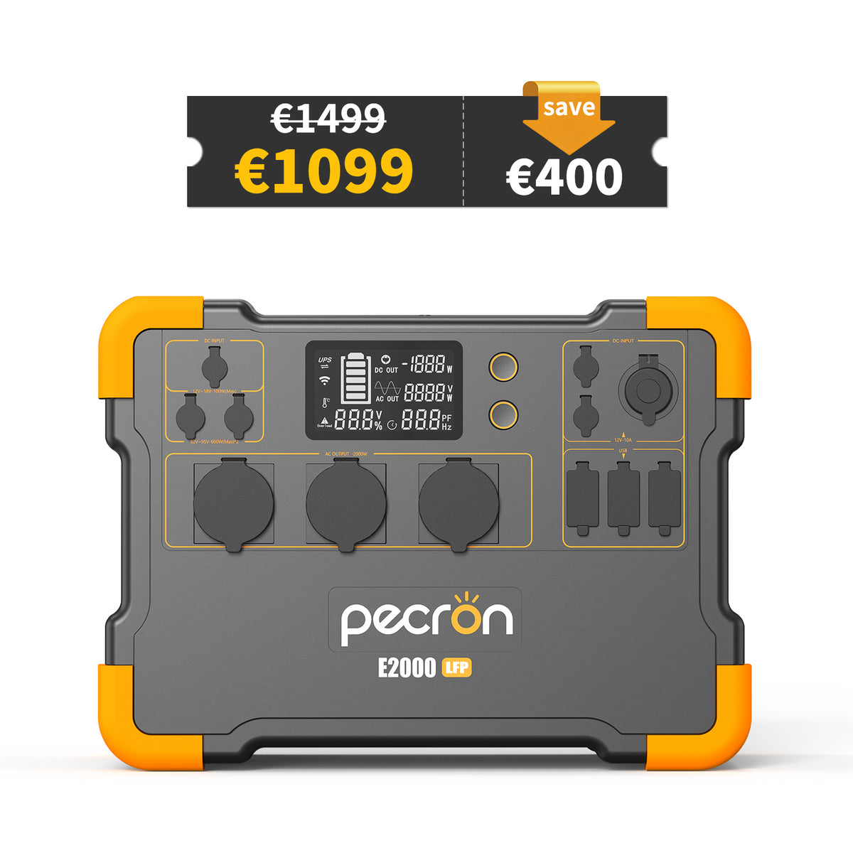 Pecron E2000lfp Expandable Portable Power Station 2000w 1920wh uk.pecron.com